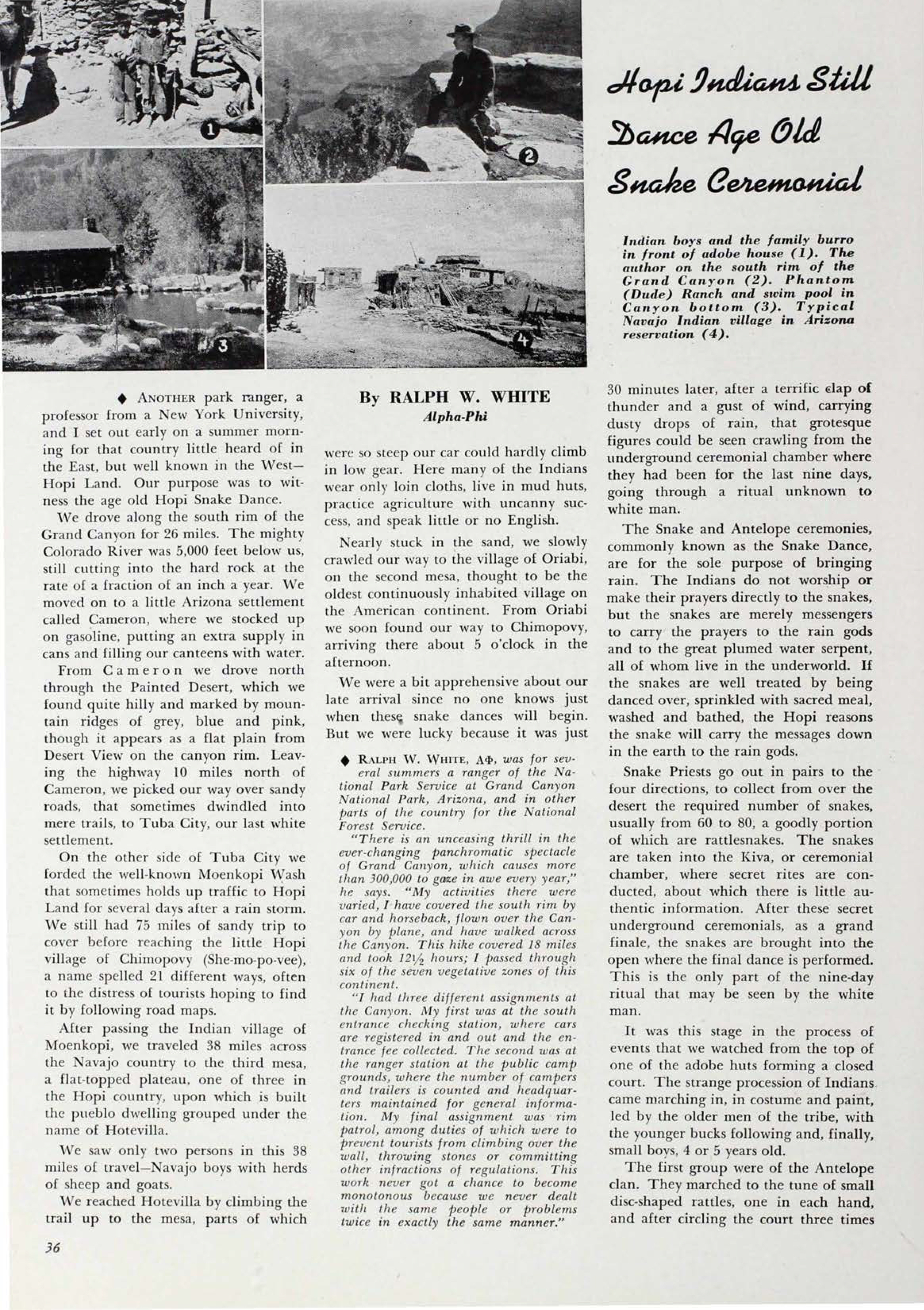 Hopi Indians Still Dance Age old Snake Ceremonial